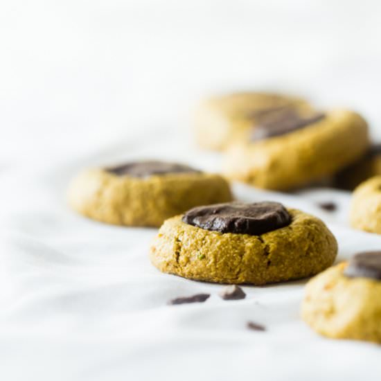 GF Mint Chocolate Truffle Cookies