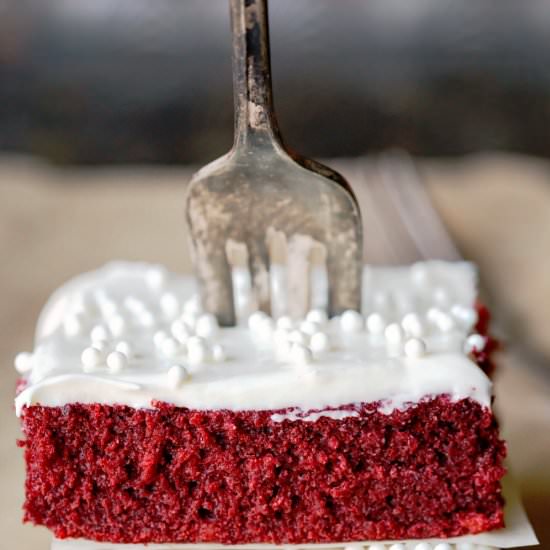 Red Velvet Sheet Cake