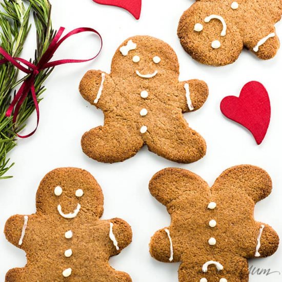 Sugar-Free Gingerbread Cookies (GF)