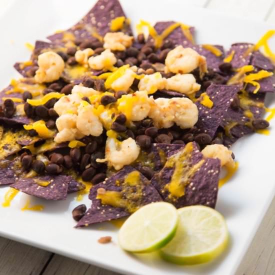Garlic Shrimp Nachos