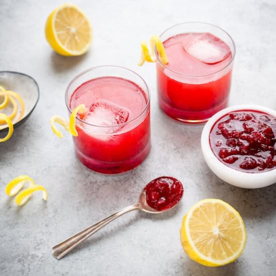 Cranberry Sauce Whisky Cocktail