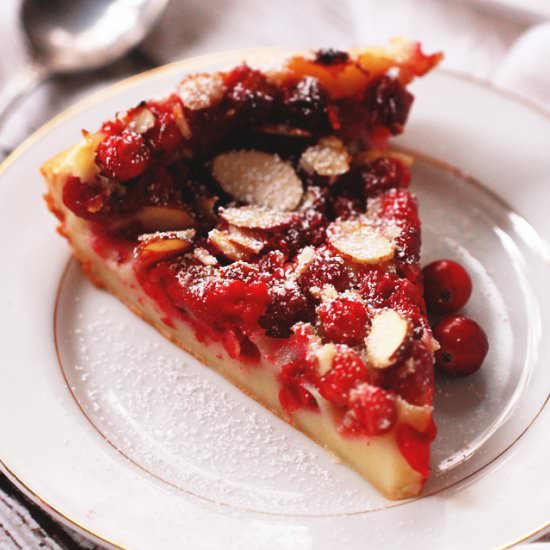 Cranberry Almond Clafoutis