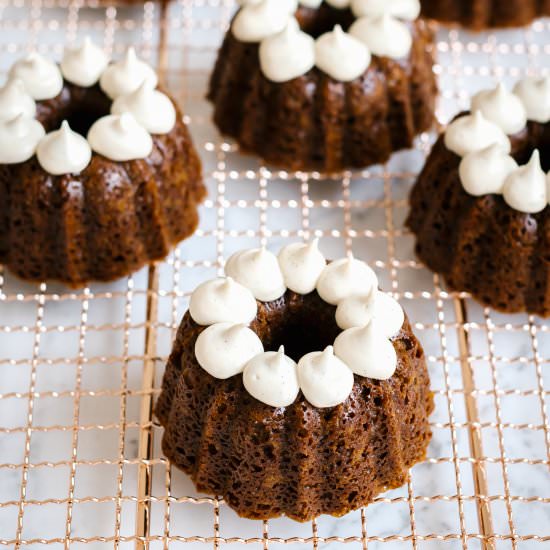 Gingerbread Bundt Cakes