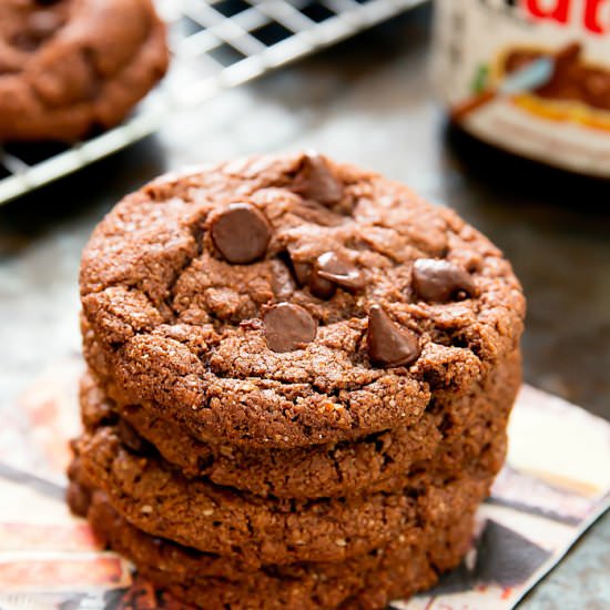 Flourless Nutella Cookies