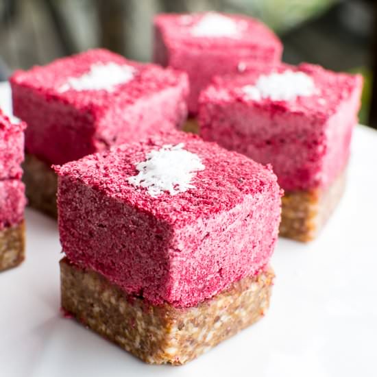 Beetroot Coconut Ice