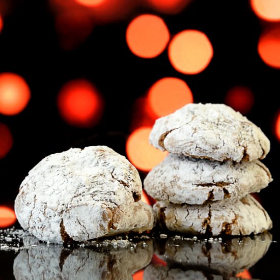 Chocolate Almond Christmas Cookies