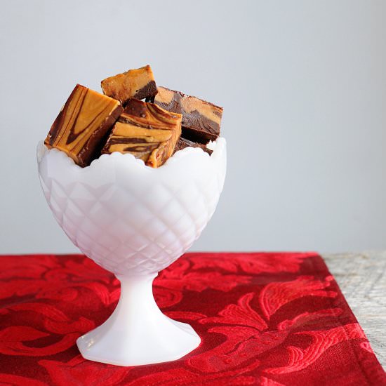 Peanut Butter Marbled Fudge