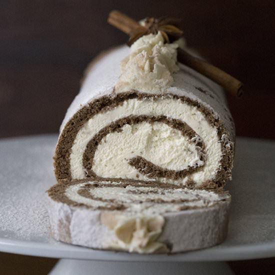 Gingerbread Cake Roll