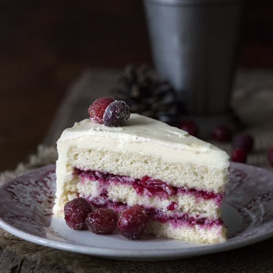Cranberry White Chocolate Cake