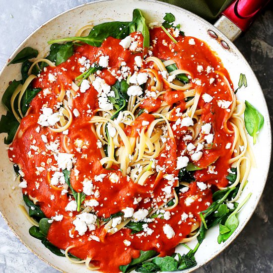Red Pepper Sauce Pasta