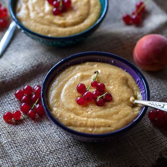 Apricot Vanilla Millet Pudding