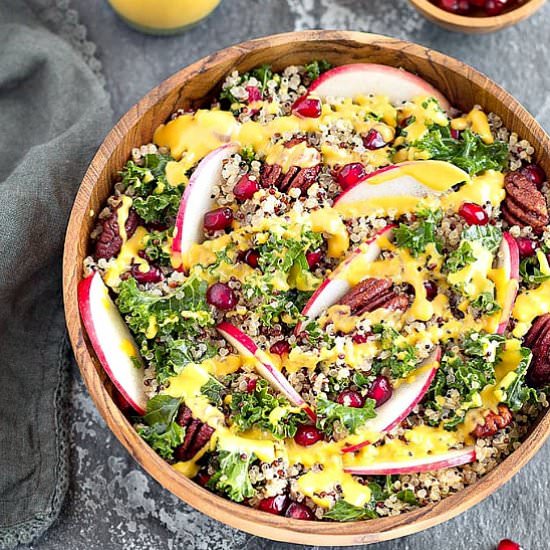 Apple Kale Quinoa Salad