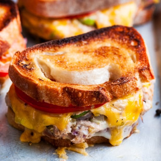 Sheet Pan Tuna Melts
