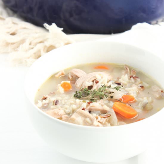 Healthy Turkey and Wild Rice Soup
