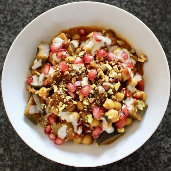 Chickpea Aubergine Tagine