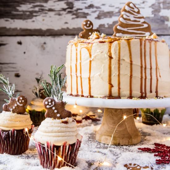 Gingerbread Cake with Caramel