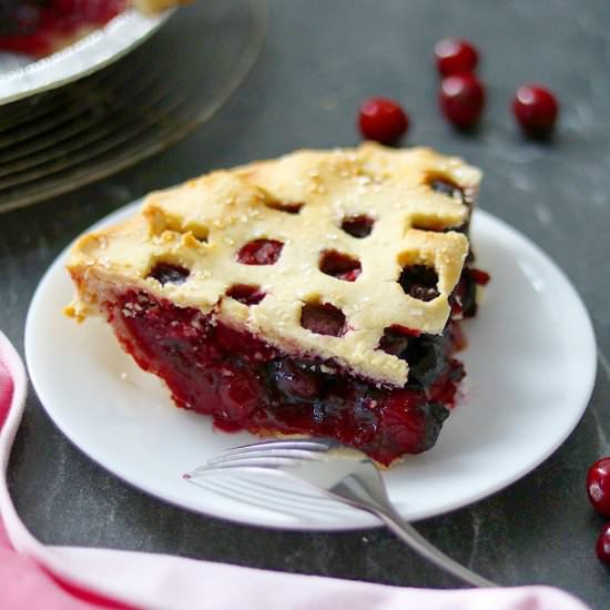 Cranberry-Cherry Pie