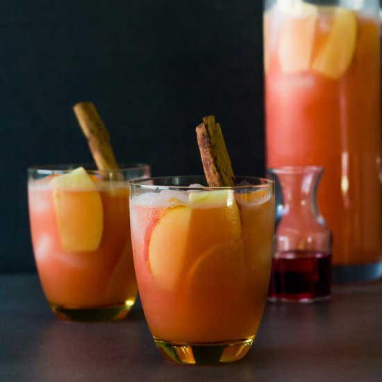 Caramel Apple Cider Vodka Punch