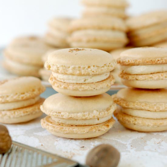 Eggnog Macarons