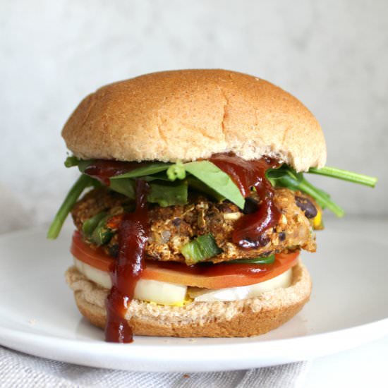 Spicy Black Bean Burgers