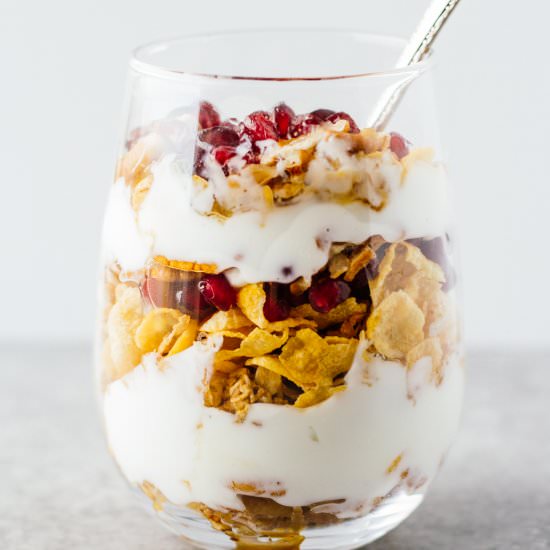 Pomegranate Pecan Breakfast Parfait