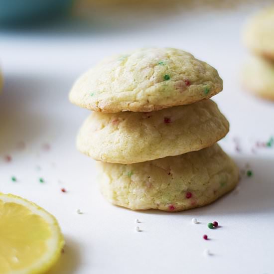 Lemon Confetti Cookies