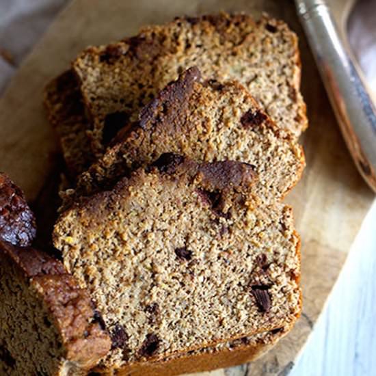 Caramel Choc Chip Banana Bread
