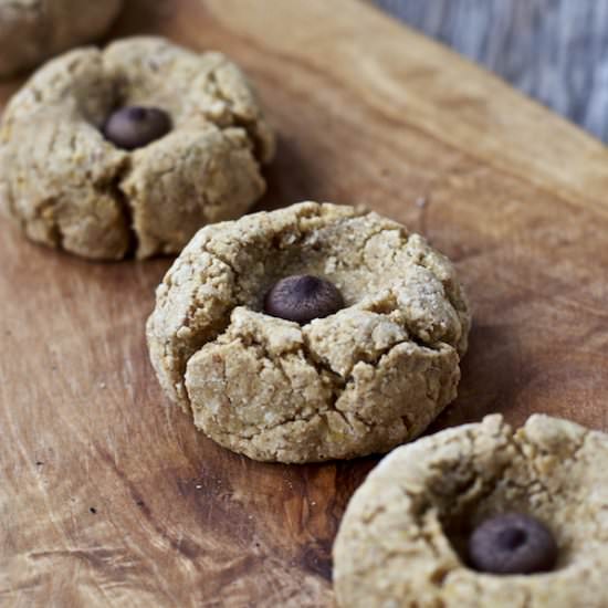 Vegan Peanut Butter Blossom Cookies