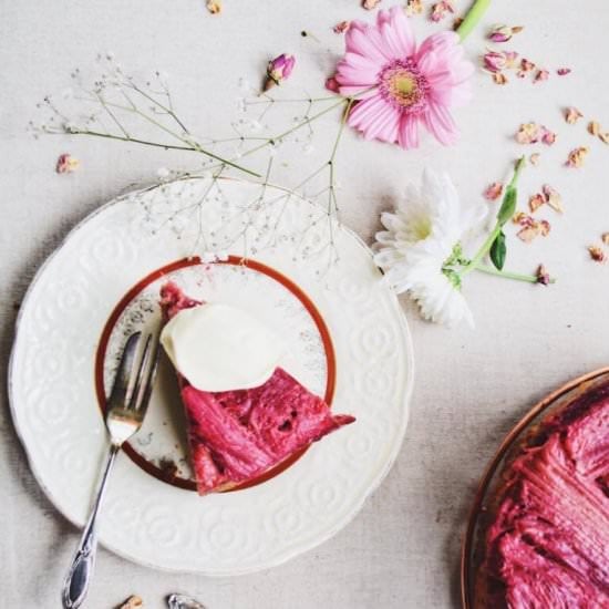 Rhubarb Cake