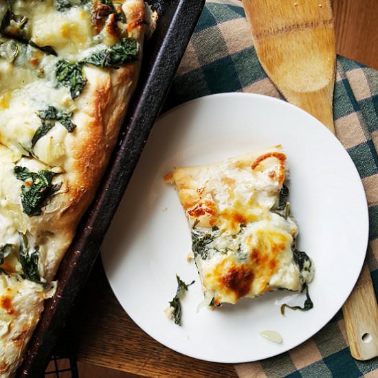 Spinach Ranch Pizza