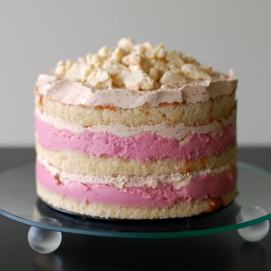 layered christmas cake