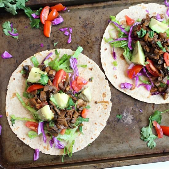 5 Ingredient Easy Mushroom Tacos