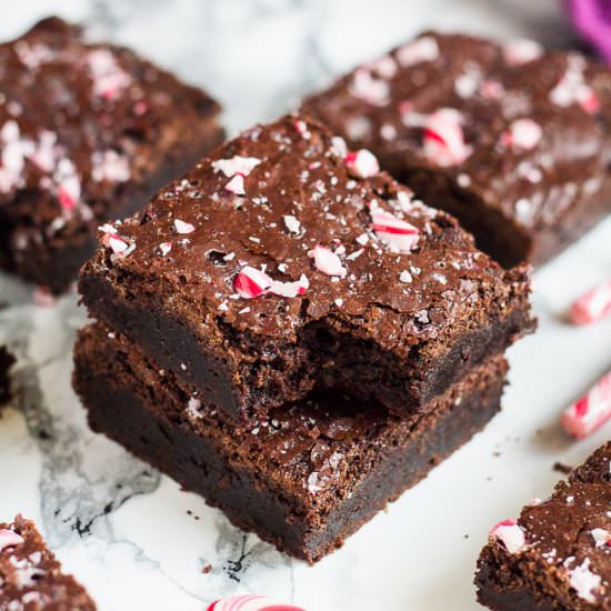 Peppermint Mocha Brownies