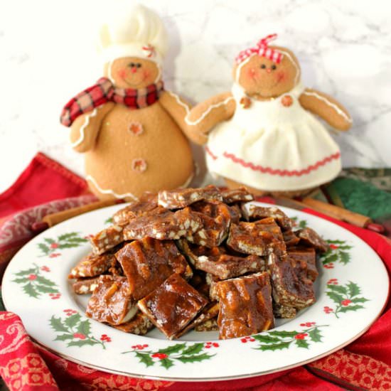 Sticky Chewy Gingerbread Toffee
