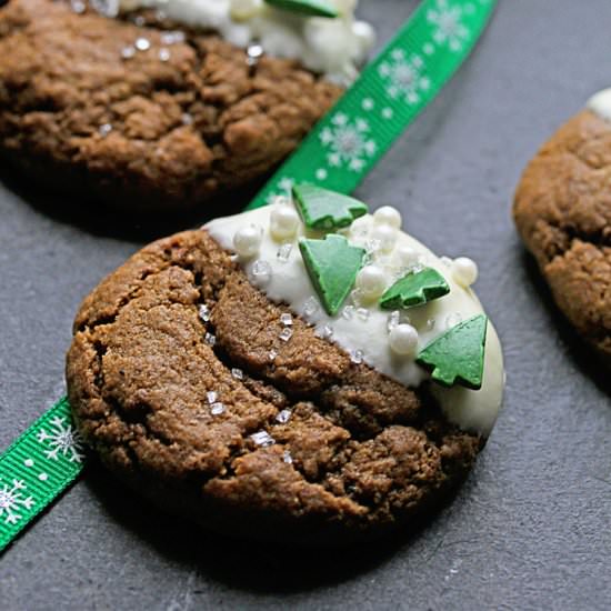 White Chocolate Ginger Cookies
