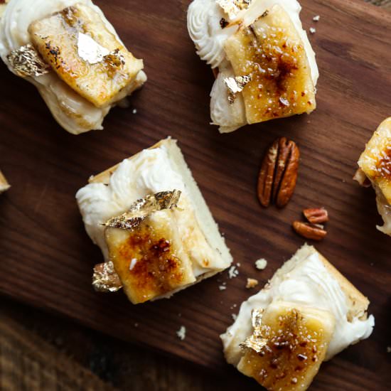 Bananas Foster Cookie Bars