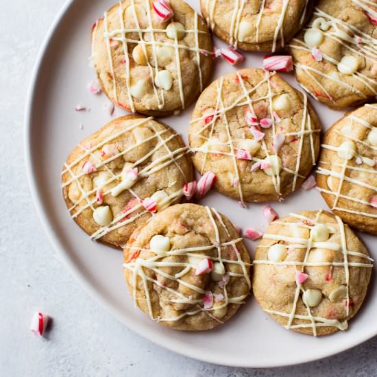 Peppermint White Chocolate Cookies