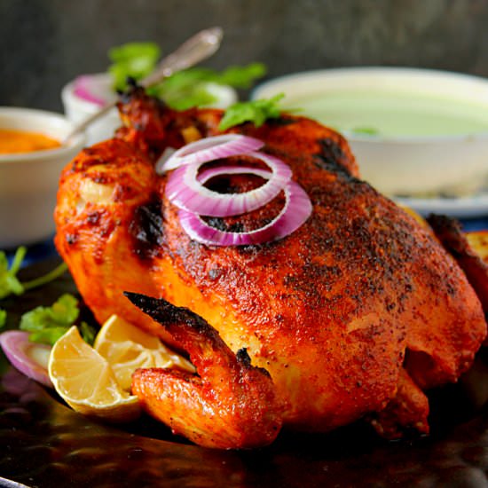 Whole Roasted Tandoori Chicken