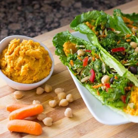 Curry Carrot Chickpea Hummus