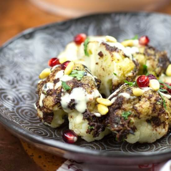 Cauliflower Shawarma with Pomegranate