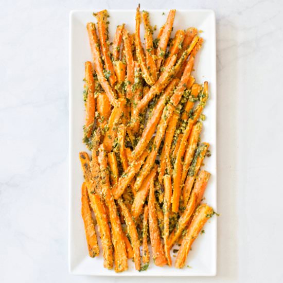 Garlic Parmesan Carrot Fries