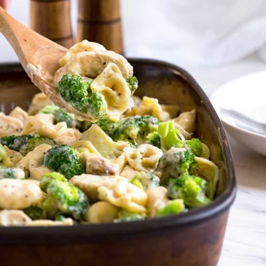Chicken Tortellini Dijon Alfredo