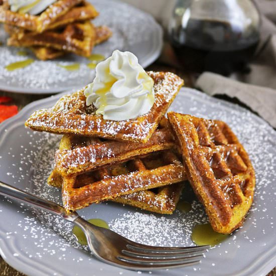Pumpkin Pie Waffles
