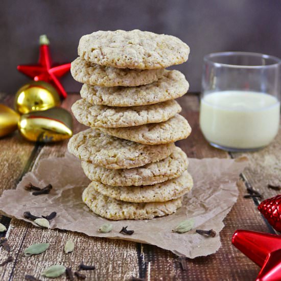 Eggnog Cardamom Cookies