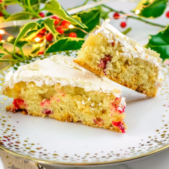 Cranberry Meringue Bars