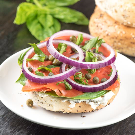 Lox Bagels & Cream Cheese