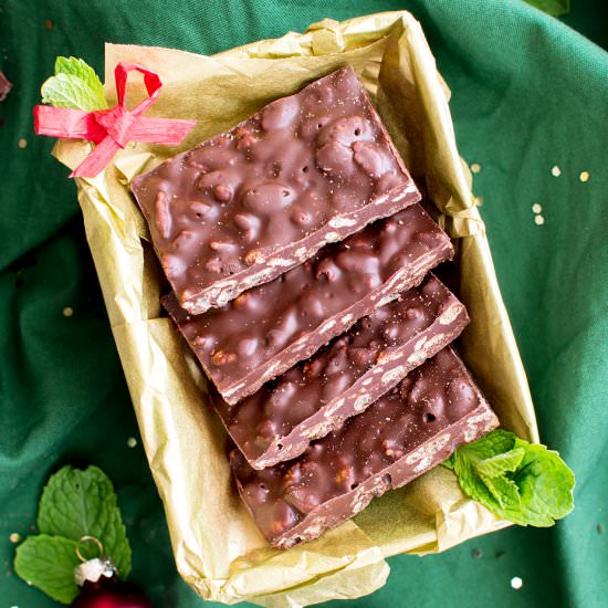 Peppermint Chocolate Crunch Bars
