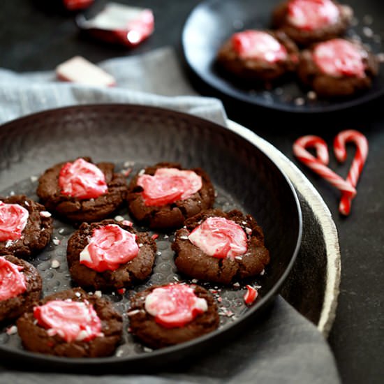 Mocha Peppermint Crunch Cookies