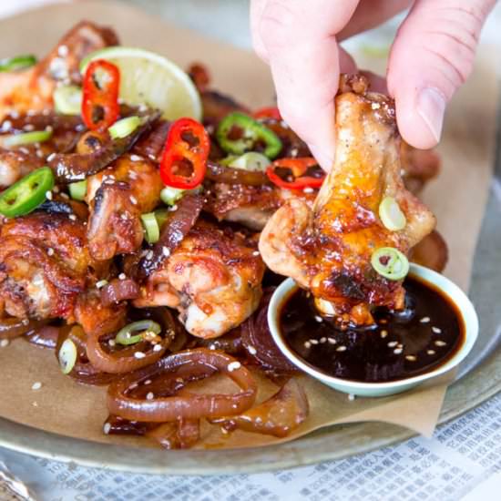 Sticky Asian Chicken Wings