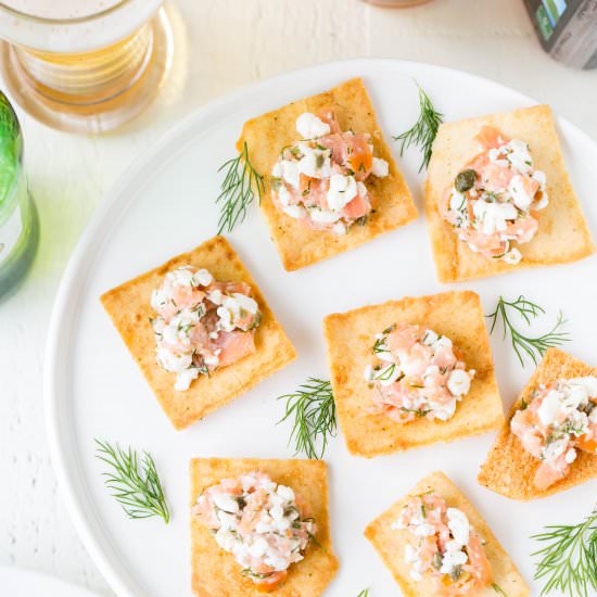 5-Ingredient Smoked Salmon Bites